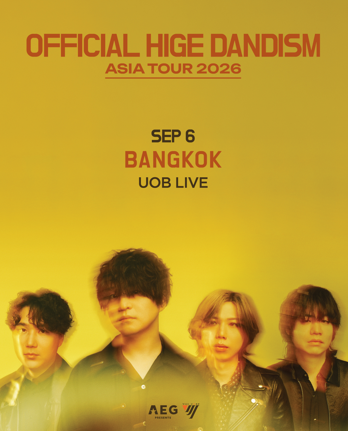 OFFICIAL HIGE DANDISM ASIA TOUR 2026 in BANGKOK - UOB LIVE